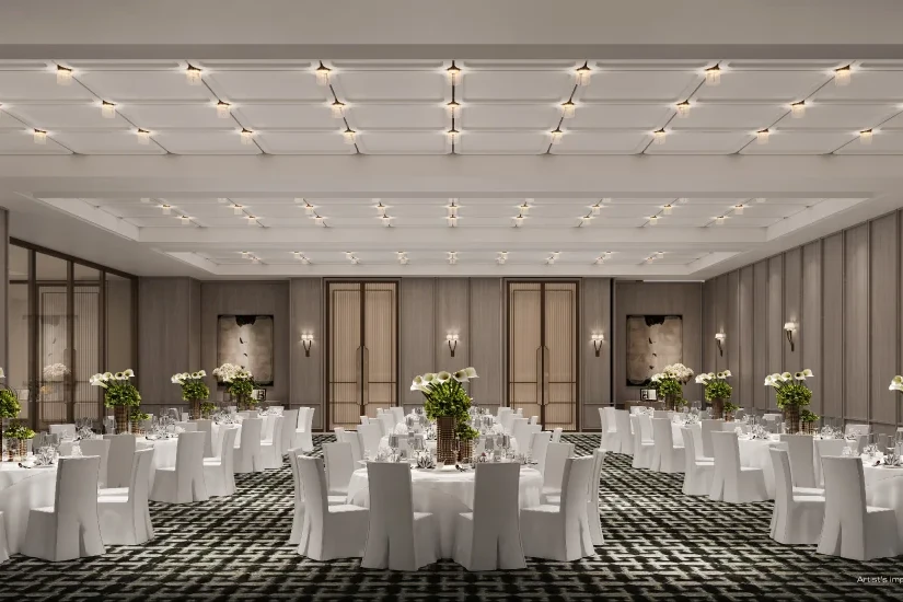 The grand ballroom at Godrej Trilogy